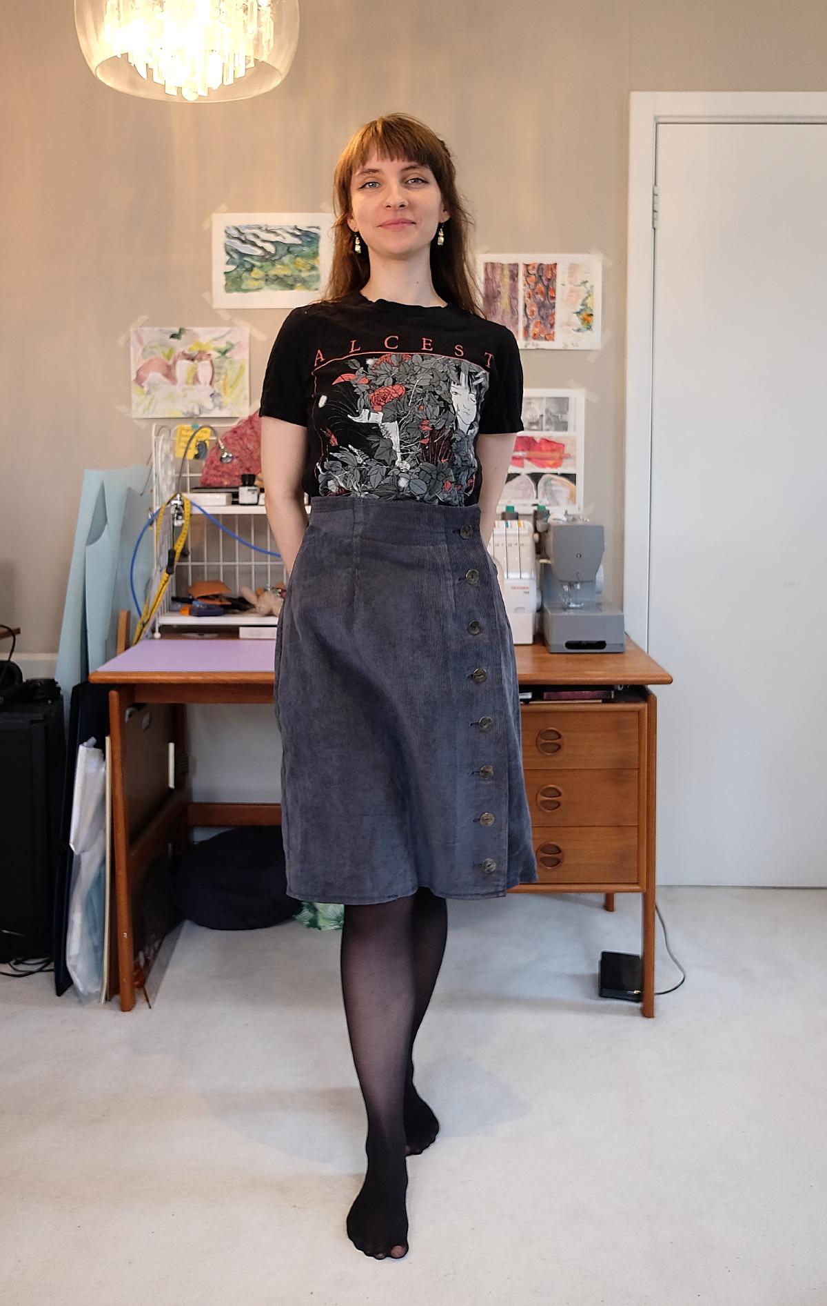 I made the Arielle skirt pattern from Tilly and the Buttons.