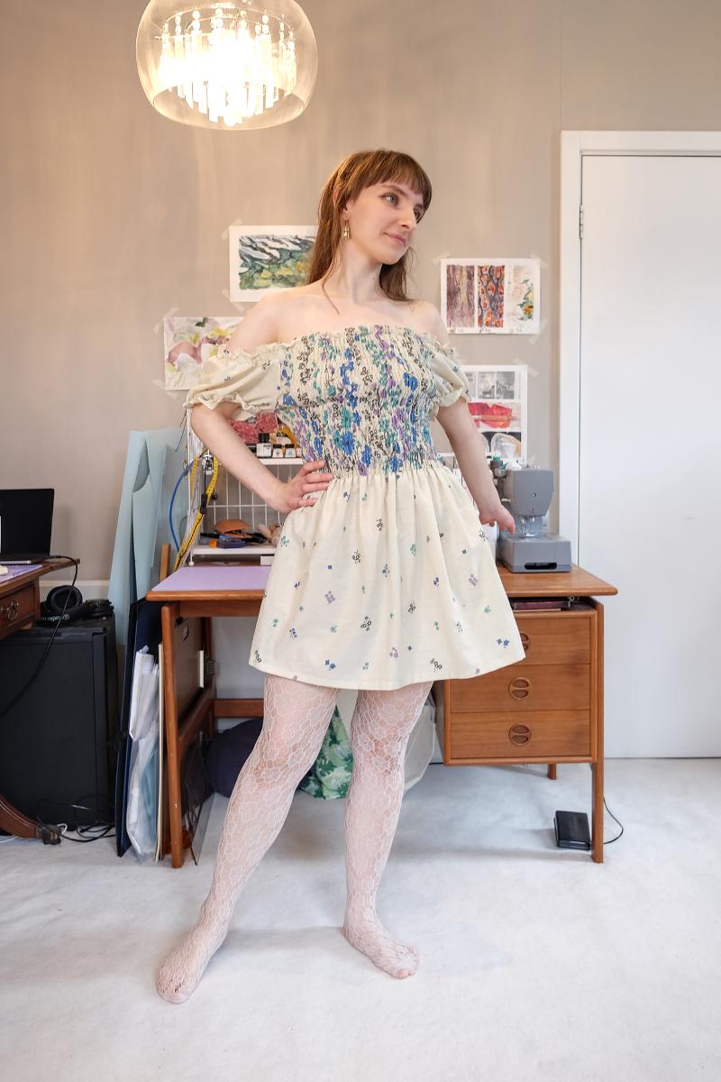 Shortened Vintage 70s Dress