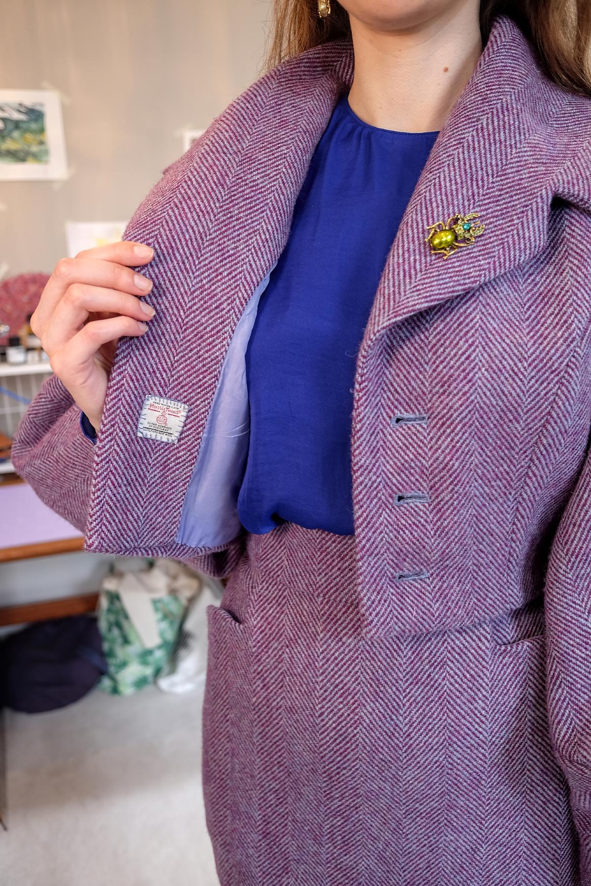 Adding the Harris Tweed label at the end felt very rewarding and it looks cute!